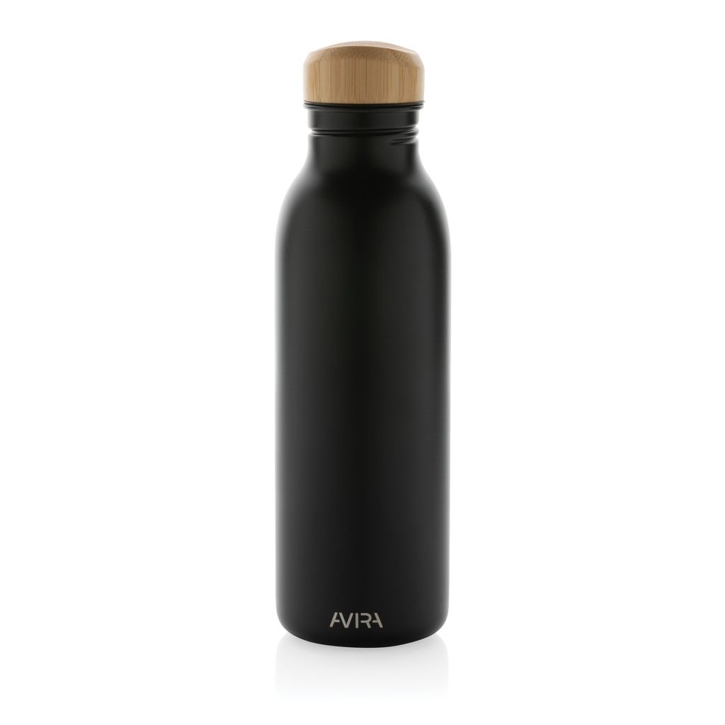 XDP438_06-1Avira Alcor 600ml Wasserflasche aus RCS rec. Stainless-Steel_ schwarz