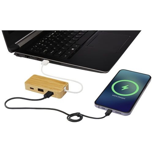PF124306-1Tapas USB-Hub aus Bambus_ natur