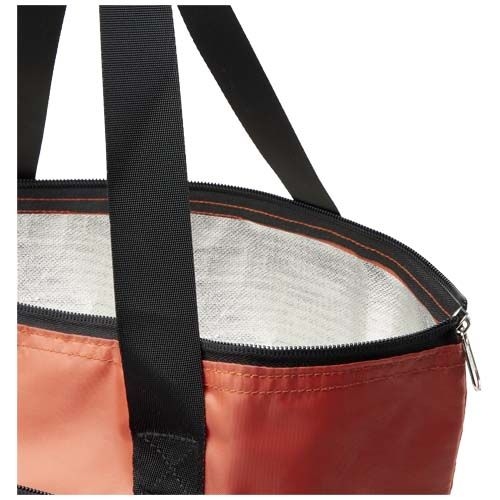 PF130092-3EcoFold faltbare RPET Kuehltasche 15 L_ ziegelstein