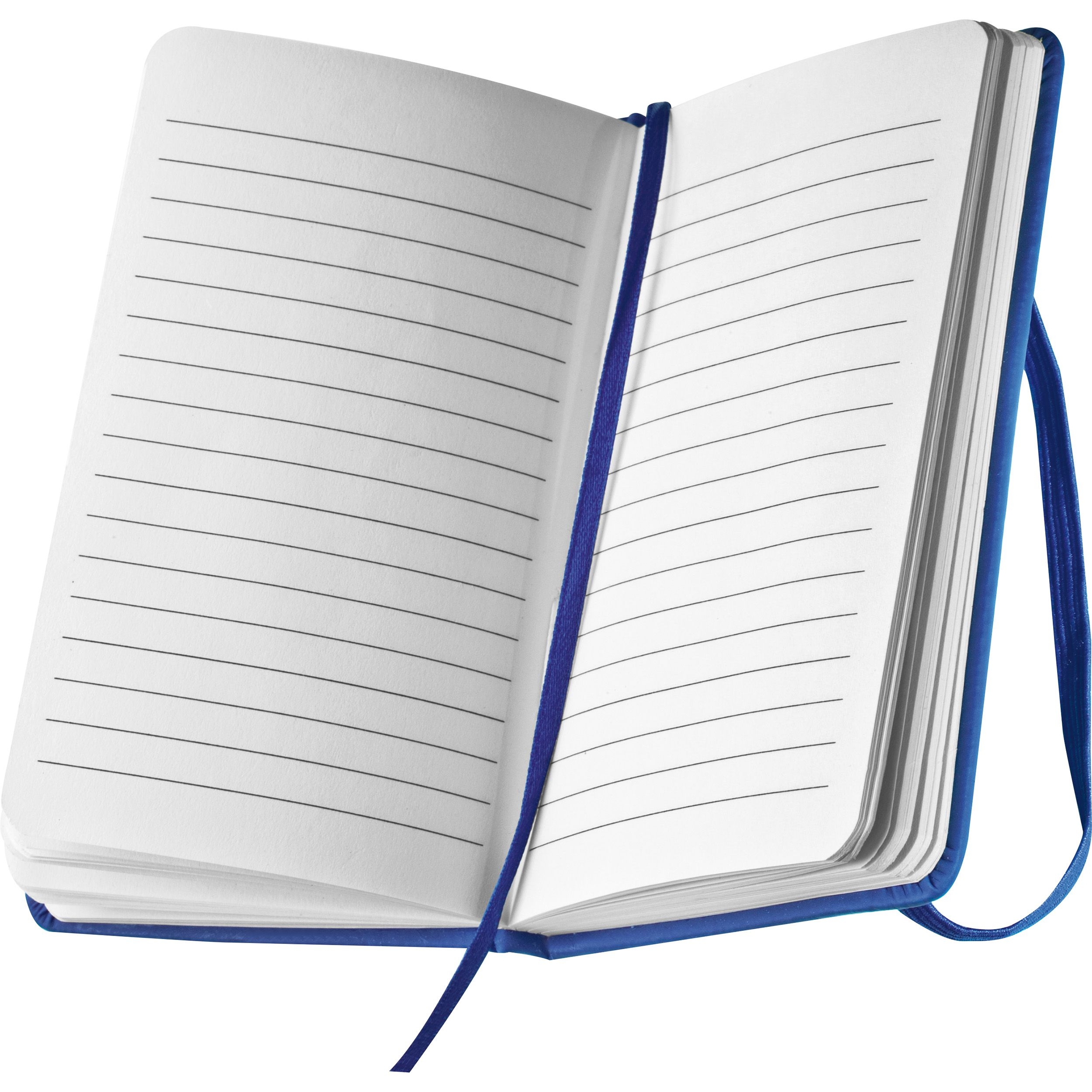MA28367-04Notizbuch mit Lesebaendchen und Gummibandverschluss_ blau