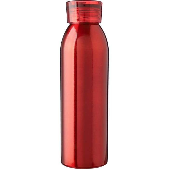GI1171297-08Einwandige Edelstahl-Trinkflasche 650 ml Cindy_ rot