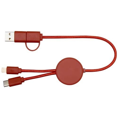 PF124427-3Citala 30 cm 5-in-1 Kabel aus recyceltem Kunststoff fuer Datenuebertragung und 27W Schnellladung_ zieg