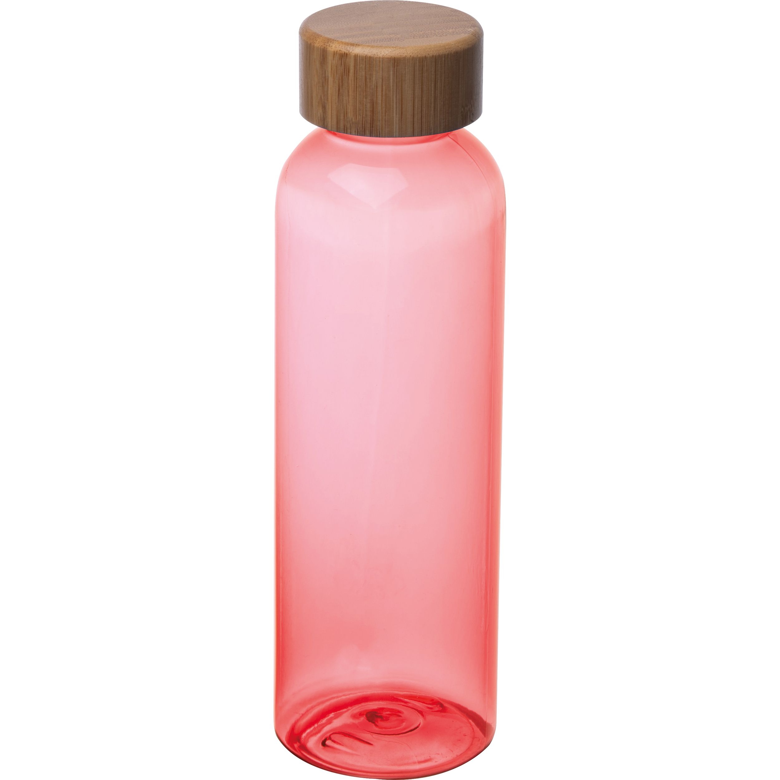MA84822-05Trinkflasche aus PET mit Bambusdeckel_ 500ml  SAMBOR_ rot
