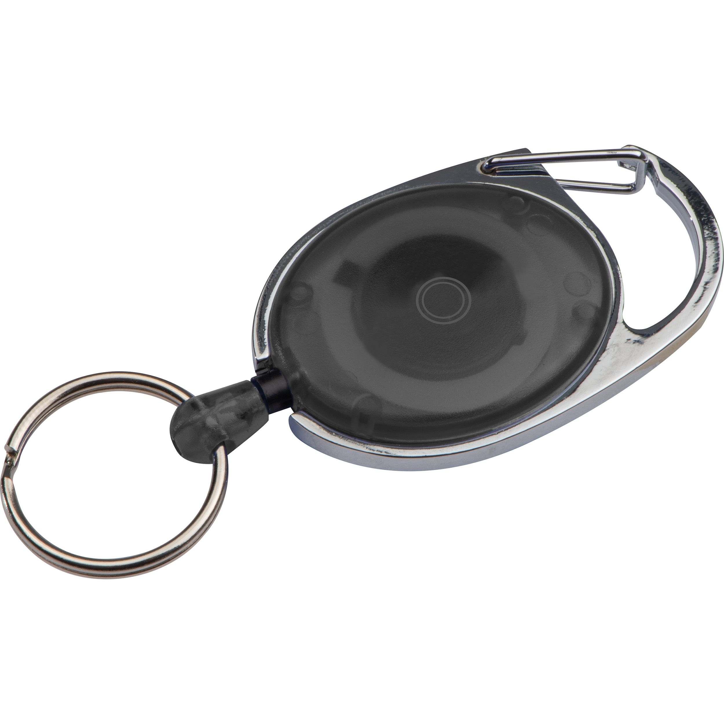 MA91171-03Schluesselanhaenger mit Karabiner und ausziehbarem Schluesselring_ schwarz