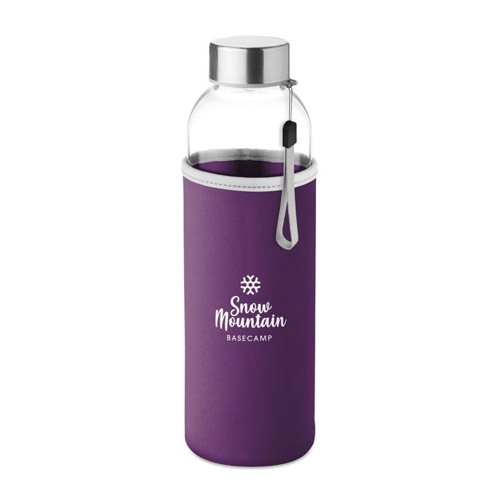 MO9358-21Utah Glass Trinkflasche Glas 500 ml_ Violett