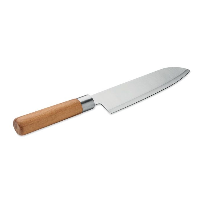 MO3157-14Slice Kochmesser mit Buchenholz_ silber