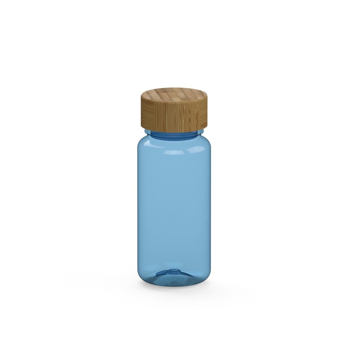 EL01246-3Trinkflasche _Natural_ 400 ml_ transparent-blau