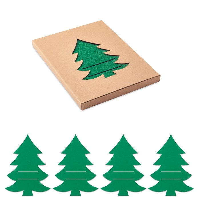 CX1479-09Treesguard Besteckhalter-Set RPET-Filz_ Gruen