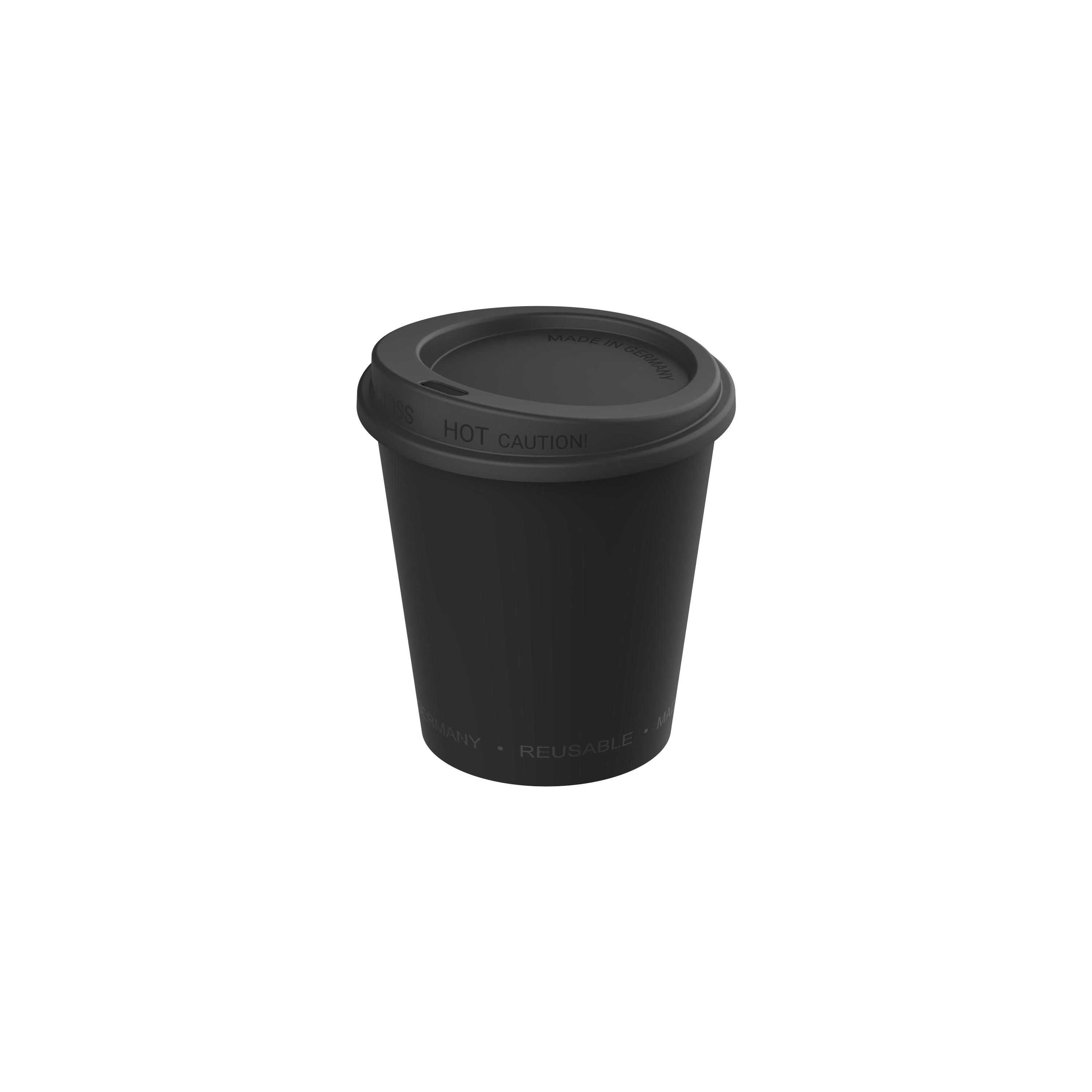 Kaffeebecher "ToGo", 0,2 l, schwarz