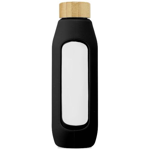 PF100666-4Tidan 600 ml Flasche aus Borosilikatglas mit Silikongriff_ schwarz