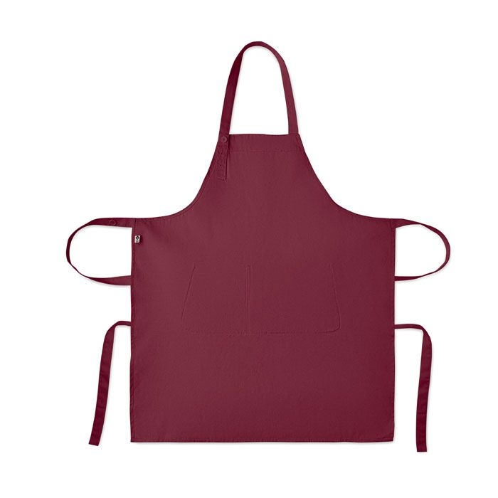 MO2249-02Gamma Kuechenschuerze Organic Cotton_ bordeaux