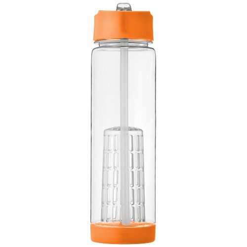 PF100314-7Tutti frutti 740 ml Tritan™ Sportflasche mit Infuser_ transparent_orange