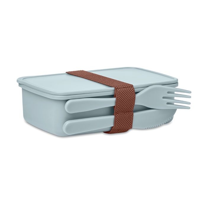 MO6254-66Sunday Lunchbox mit Besteck_ himmelblau