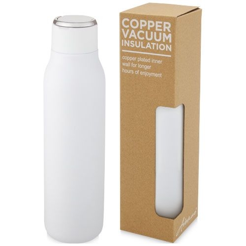 PF100672Marka 600 ml Kupfer-Vakuum Isolierflasche mit Metallschlaufe