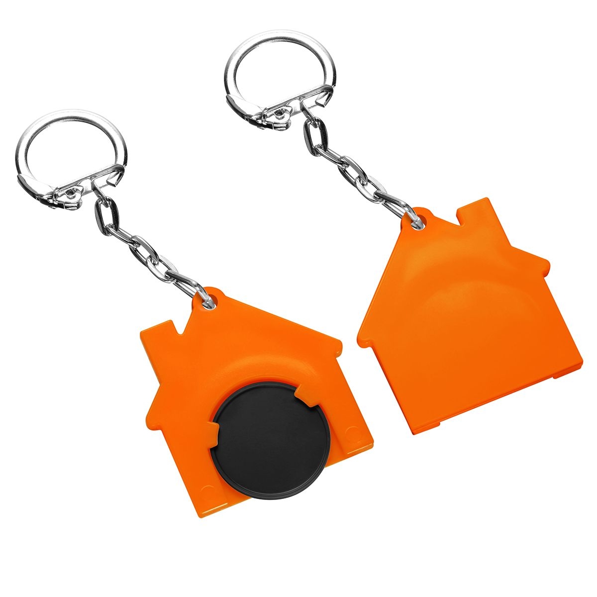 HE7516K-6-5Chiphalter mit 1€-Chip _Haus_ schwarz_ orange