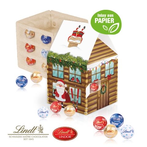 CD55364Adventshaus _Edition_ mit Lindt Schokolade mit Papier-Inlay