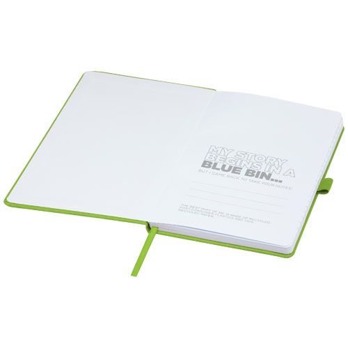 PF107763-5Honua A5 Notizbuch aus recyceltem Papier mit Cover aus recyceltem PET_ Lindgruen