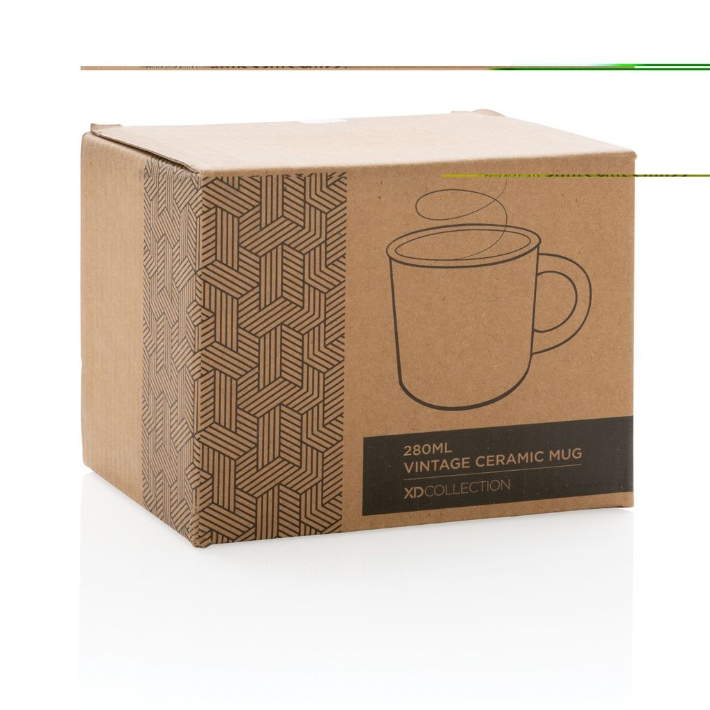 XDP434.03-3Vintage Keramiktasse_ 280ml_ weiss