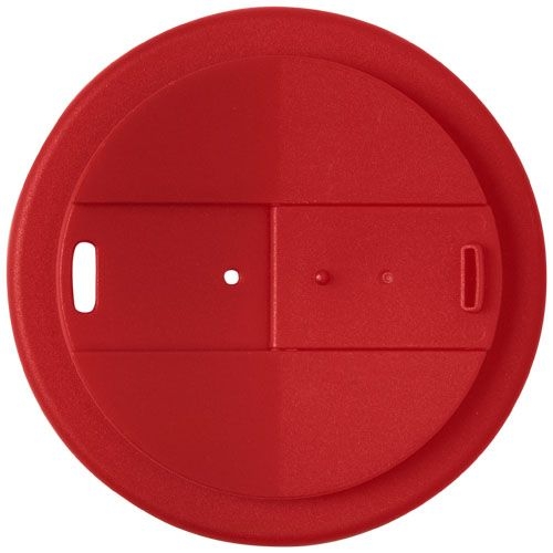 PF210455-19Americano® Espresso Eco 250 ml recycelter Isolierbecher mit auslaufsicherem Deckel _ rot