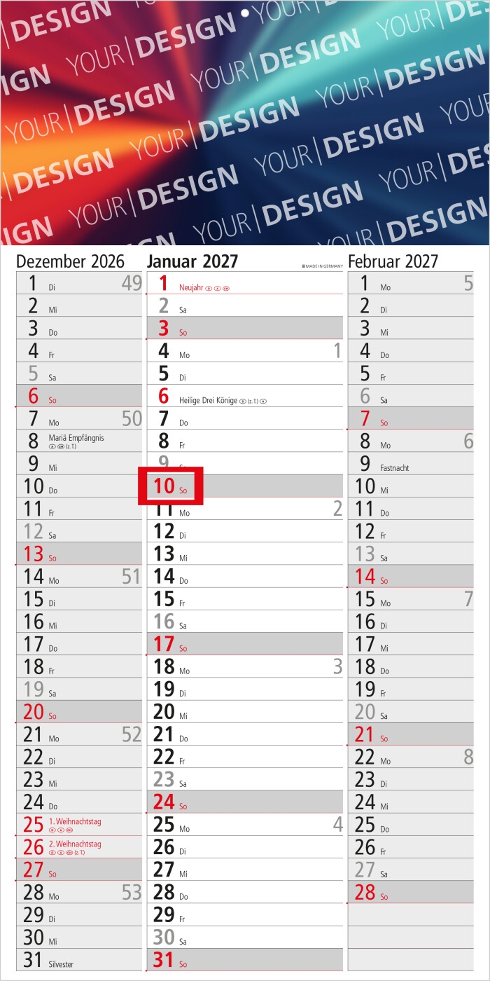 GE0034-HE3-Monatskalender Spectrum 3