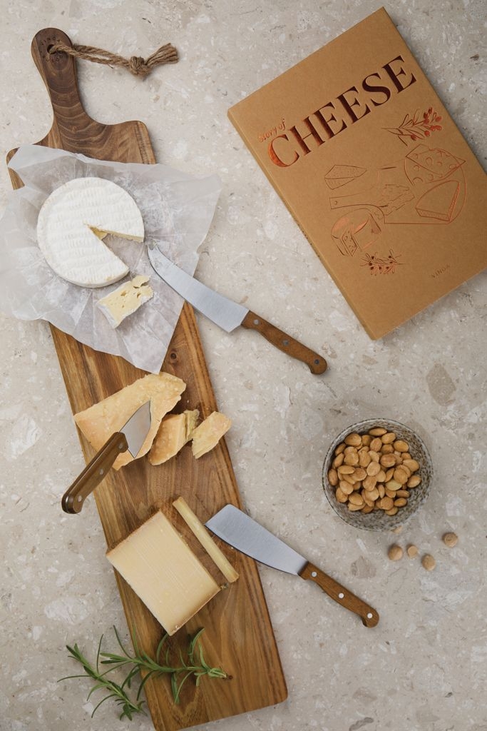 XDV26136-27VINGA Kaesemesser-Set Story of Cheese_ braun
