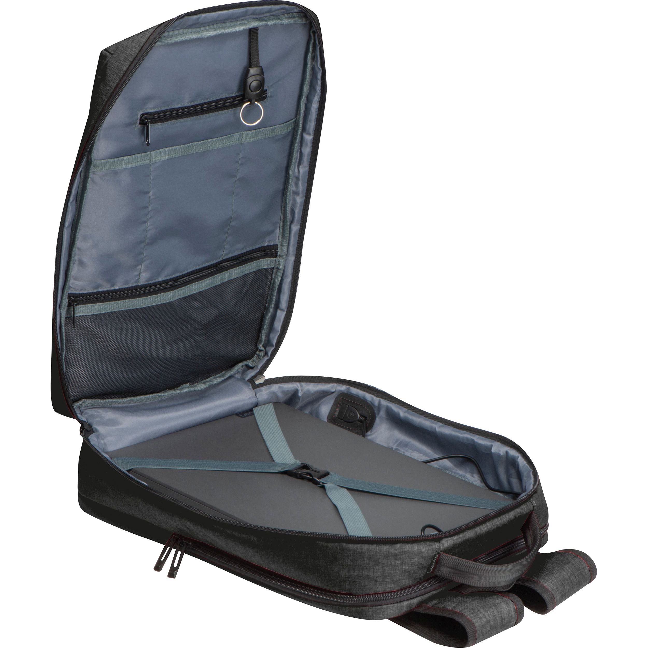 MA63665-03Wasserabweisender Rucksack aus Nylon_ schwarz