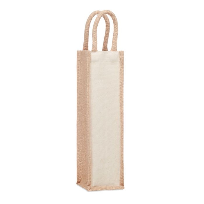 MO6258Campo Di Vino Flaschen-Geschenktasche Jute