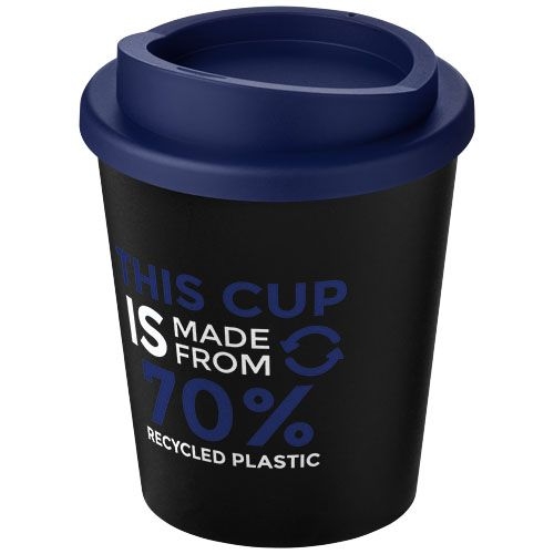PF210454-8Americano® Espresso Eco 250 ml recycelter Isolierbecher _ schwarz_blau