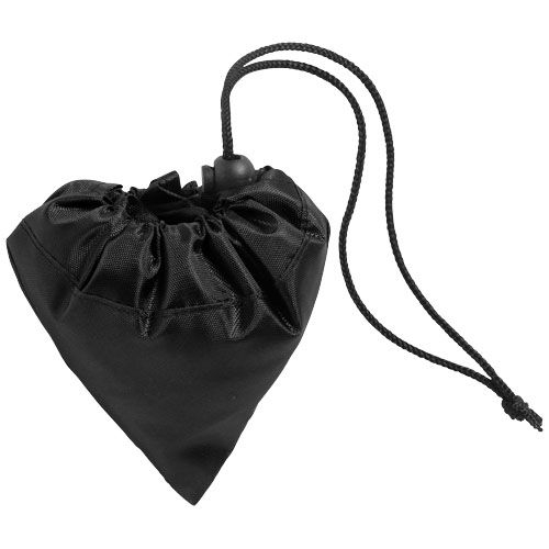 PF120119-1Bungalow faltbare Polyester Tragetasche 7L_ schwarz