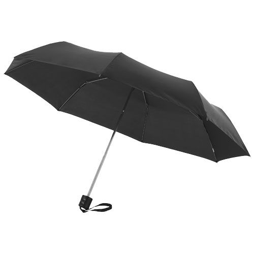 Ida 21,5" Kompaktregenschirm, schwarz