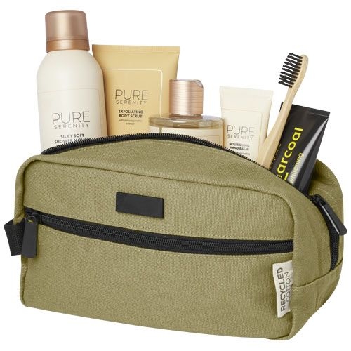 PF130041-2Joey Kosmetiktasche aus GRS recyceltem Canvas 3_5 L_ olive