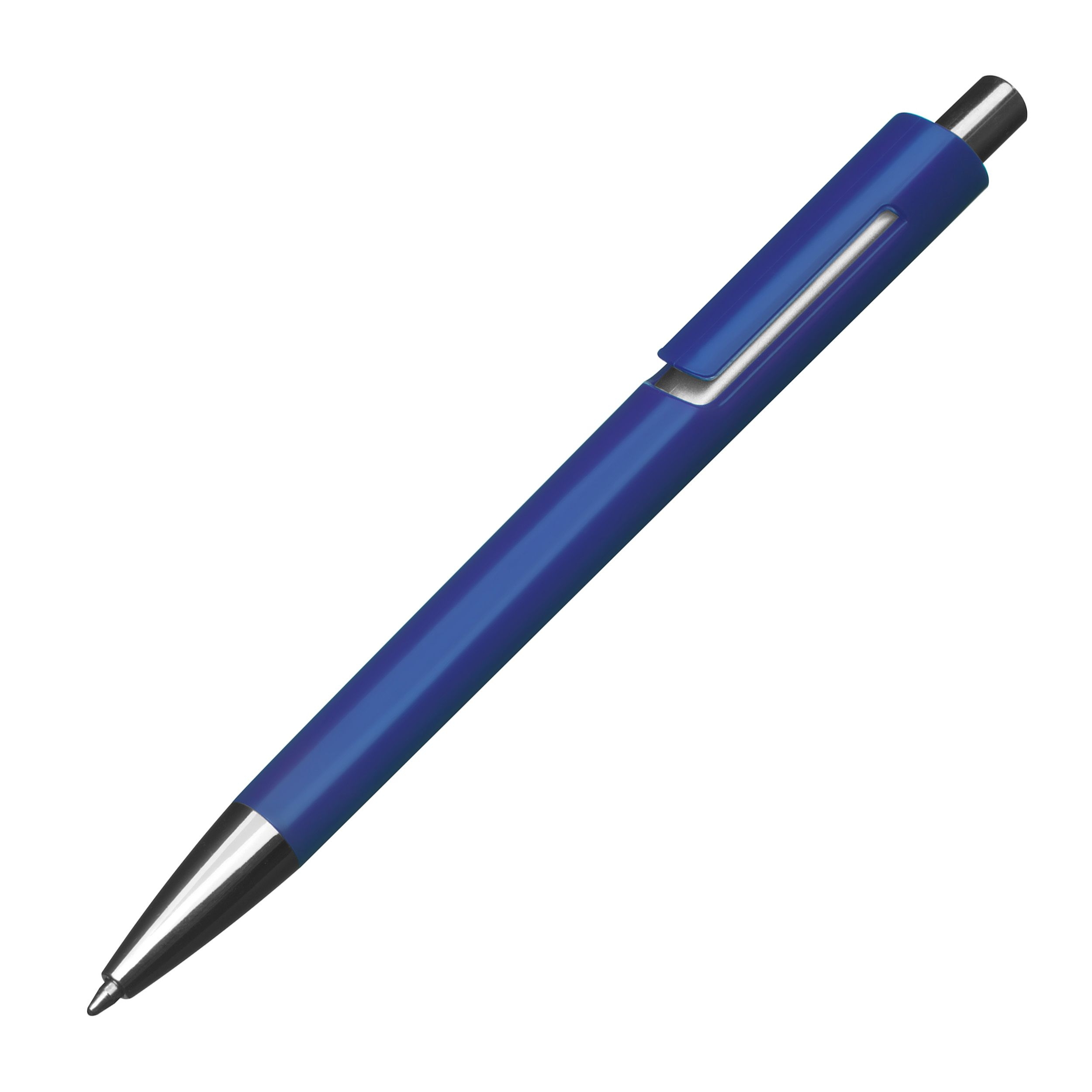 MA13538-04Kugelschreiber mit silbernen Applikationen_ blau