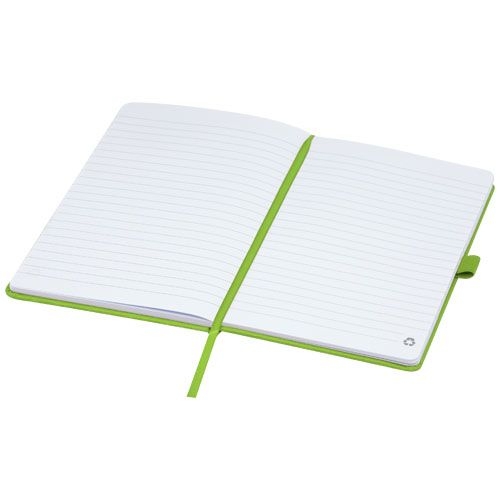 PF107763-5Honua A5 Notizbuch aus recyceltem Papier mit Cover aus recyceltem PET_ Lindgruen