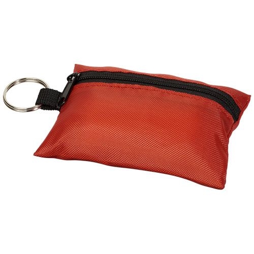 PF122009-3Valdemar 16-teilige Erste-Hilfe-Tasche mit Schluesselanhaenger_ rot