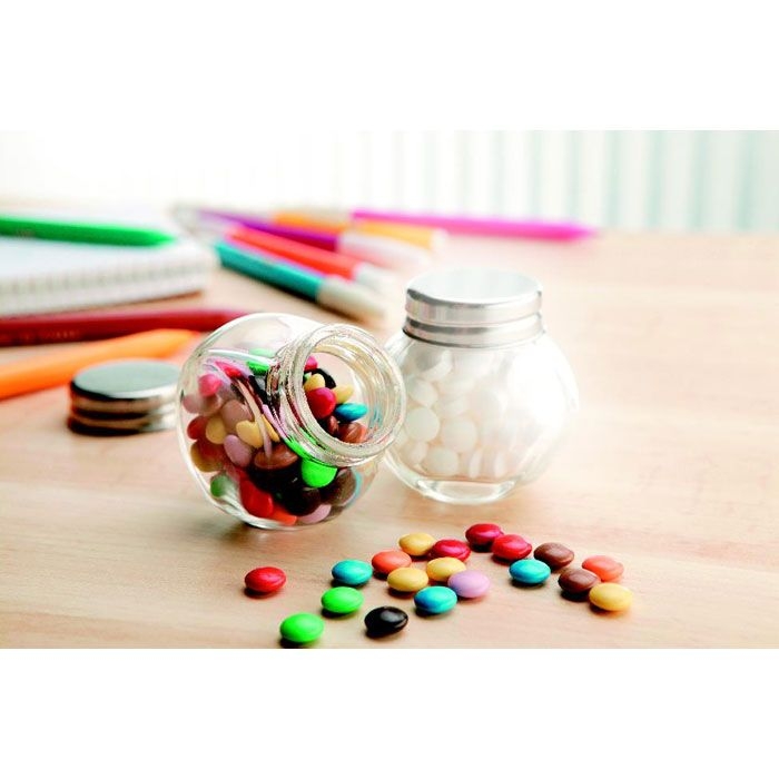 KC6640-99Chocky Schokolinsen im Glasspender_ bunt