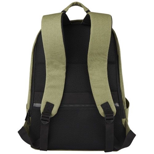 PF120677-2Joey 15_6 Zoll Anti-Diebstahl Laptop Rucksack 18 L aus GRS-recyceltem Canvas_ olive