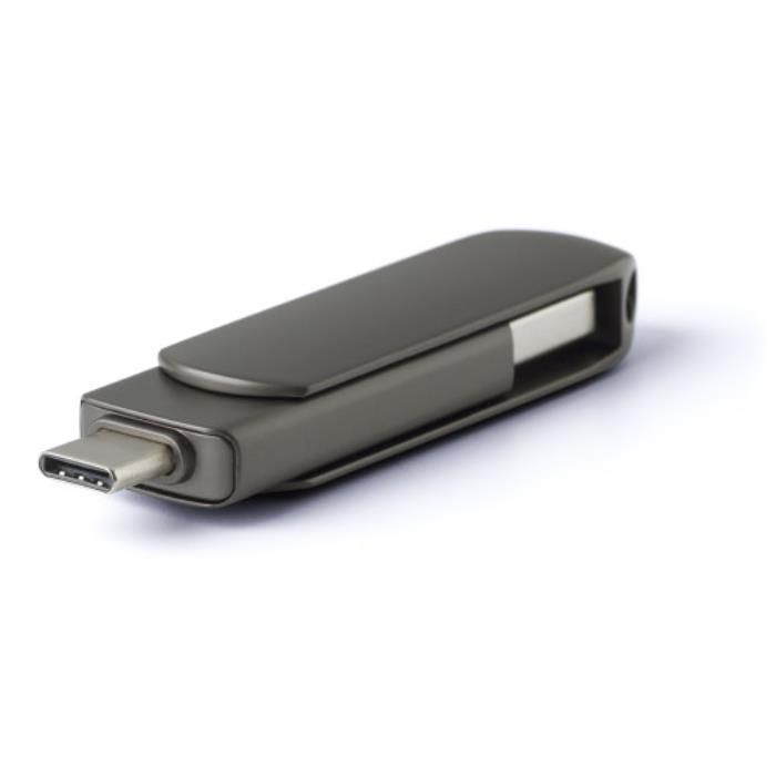 GI1001765USB-Stick aus verzinkter Oberflaeche Harlow