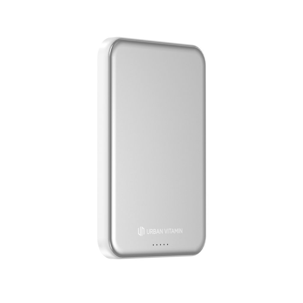 XDP322_92-02Urban Vitamin Pomona 5000mAh Qi2.2 25W magnetische Powerbank_ silber