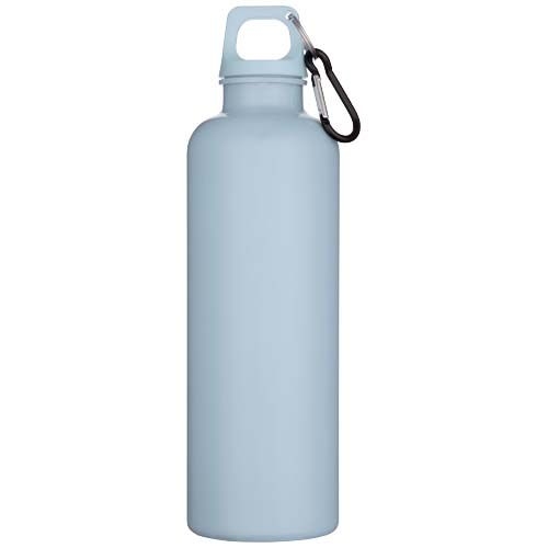 PF100878-5Oregon 750 ml einfarbige RS-zertifizierte Wasserflasche aus recyceltem Kunststoff mit Karabinerhaken