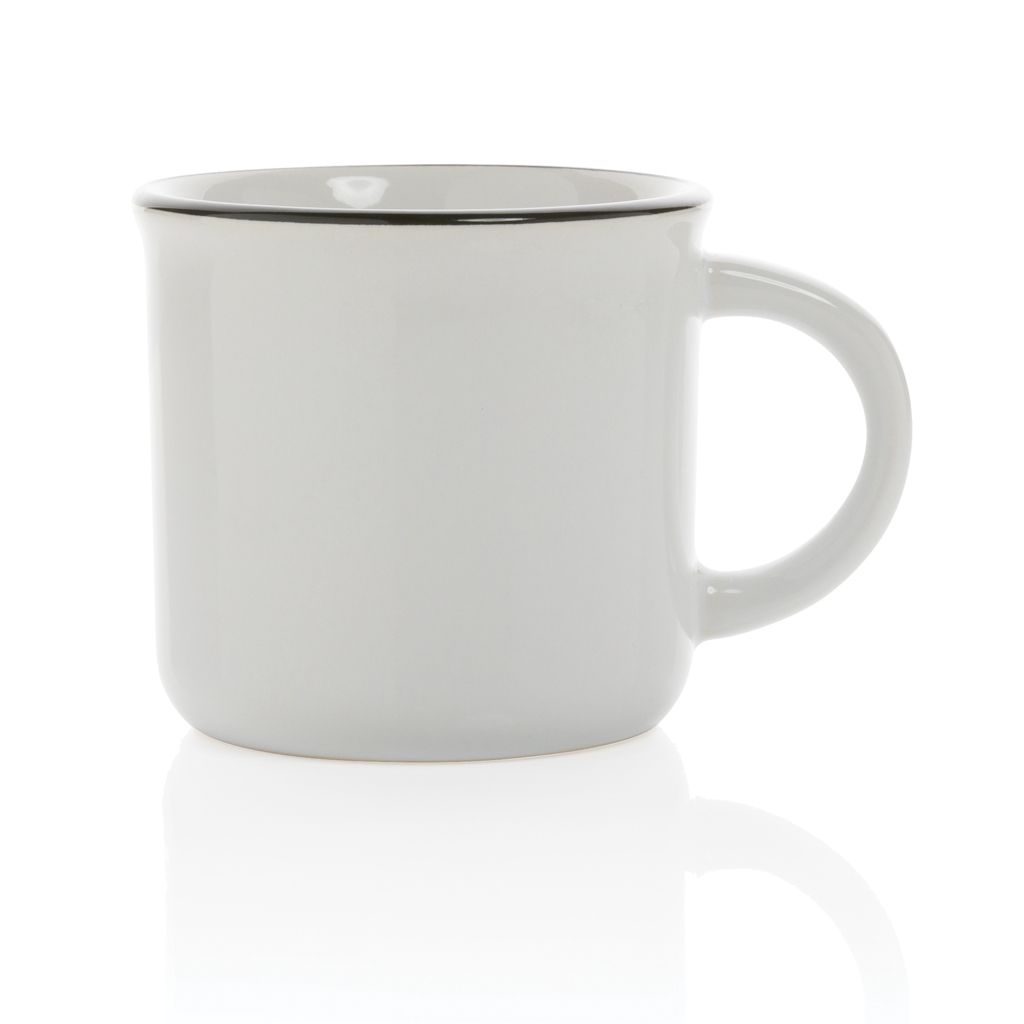XDP434.03-3Vintage Keramiktasse_ 280ml_ weiss