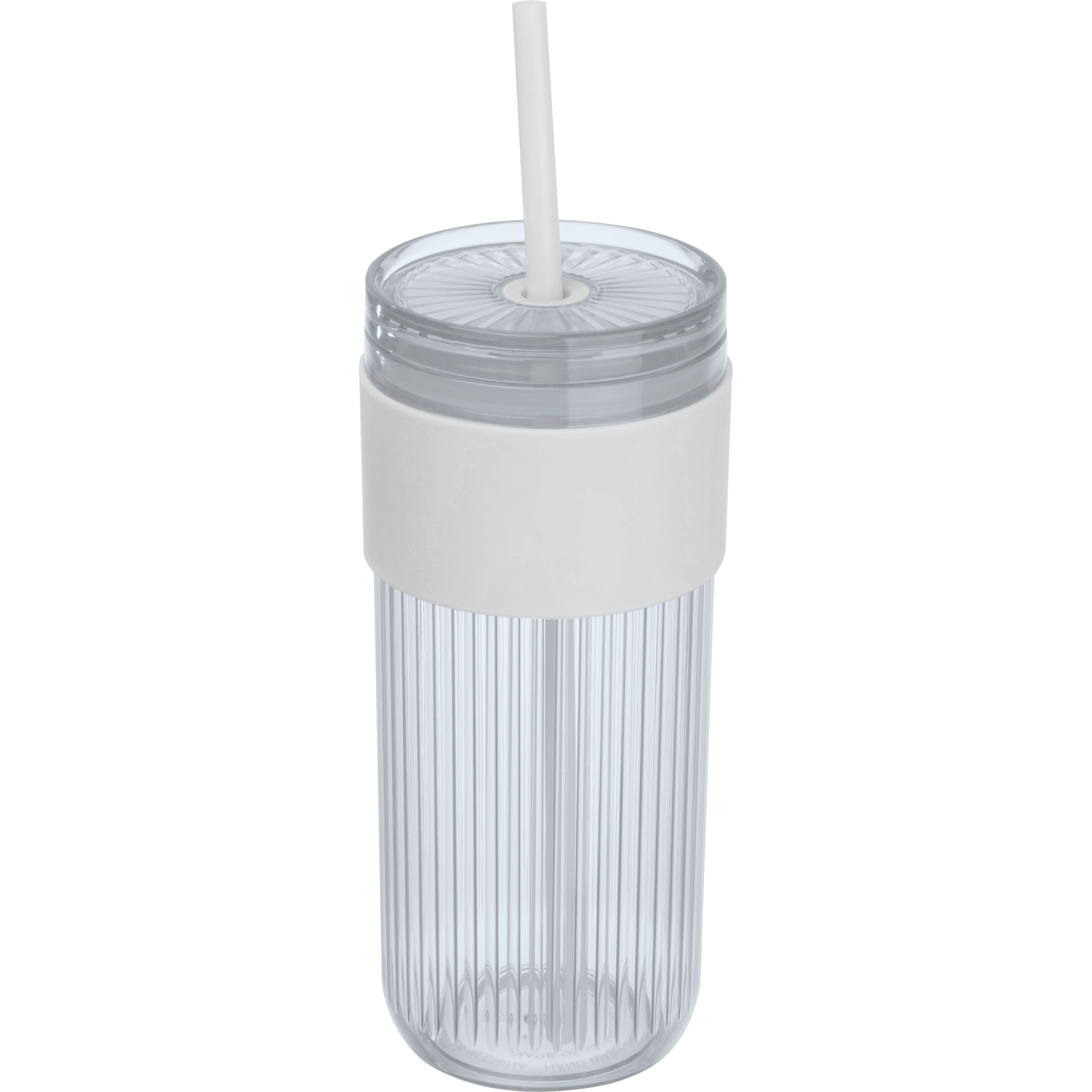 MA85529-06Becher mit Trinkhalm_ 660ml SOLEDAD_ weiss