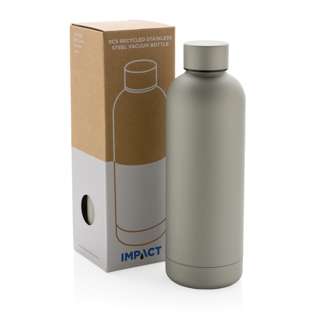 XDP435.70-0Impact Vakuumflasche aus RCS recyceltem Stainless-Steel_ silber