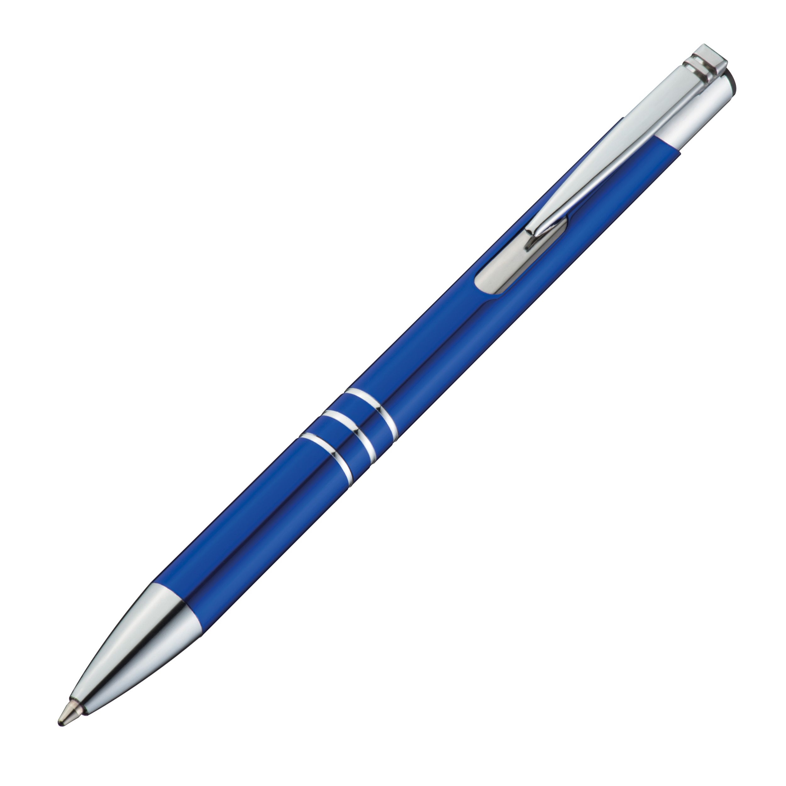 MA13330-04Schreibset mit Kugelschreiber und Druckbleistift aus Metall_ blau