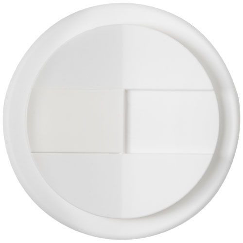PF210425-13Americano® Eco 350 ml recycelter Becher mit auslaufsicherem Deckel_ lila_weiss