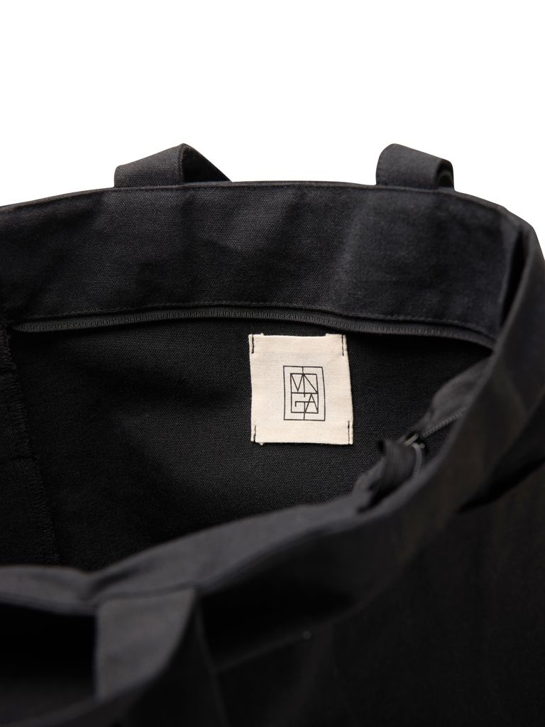 XDV76205-01VINGA Hilo AWARE™ Tasche mit Reissverschluss aus rec. Canvas_ schwarz