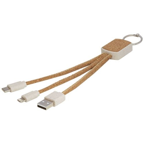 PF124294-1Bates Weizenstroh und Kork 3-in-1 Ladekabel_ natur