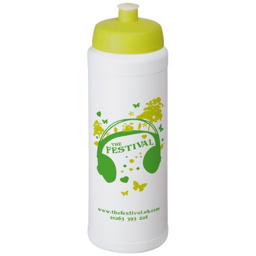 PF210689-5Baseline® Plus grip 750 ml Sportflasche mit Sportdeckel_ weiss_limone