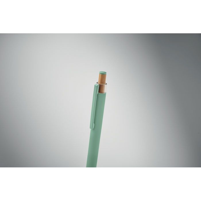 MO2653-77Bergamo _ Druckkugelschreiber recy. Alu_ mintgruen