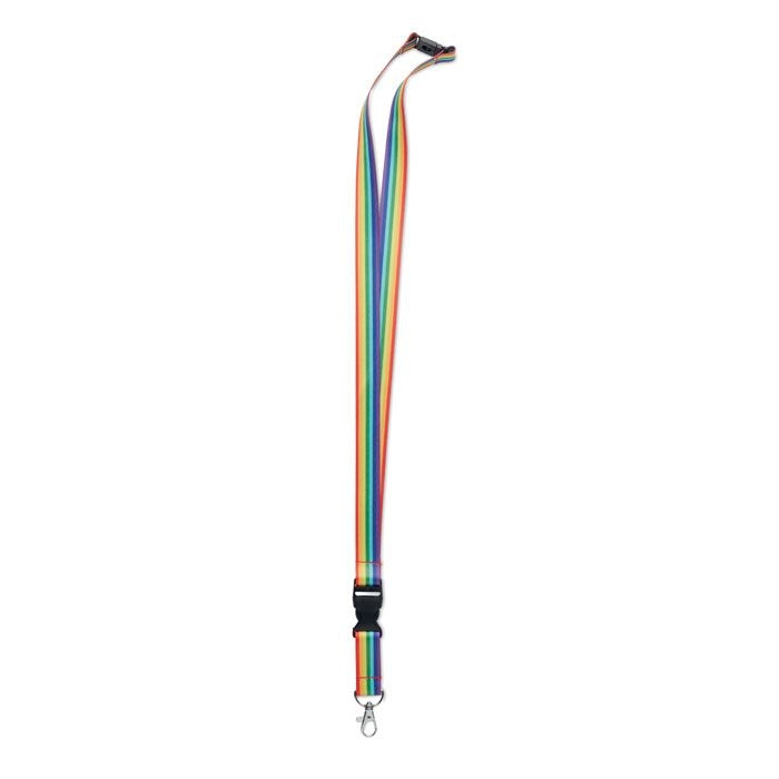 MO6423-99Bowyard Regenbogen Lanyard RPET_ multicolour