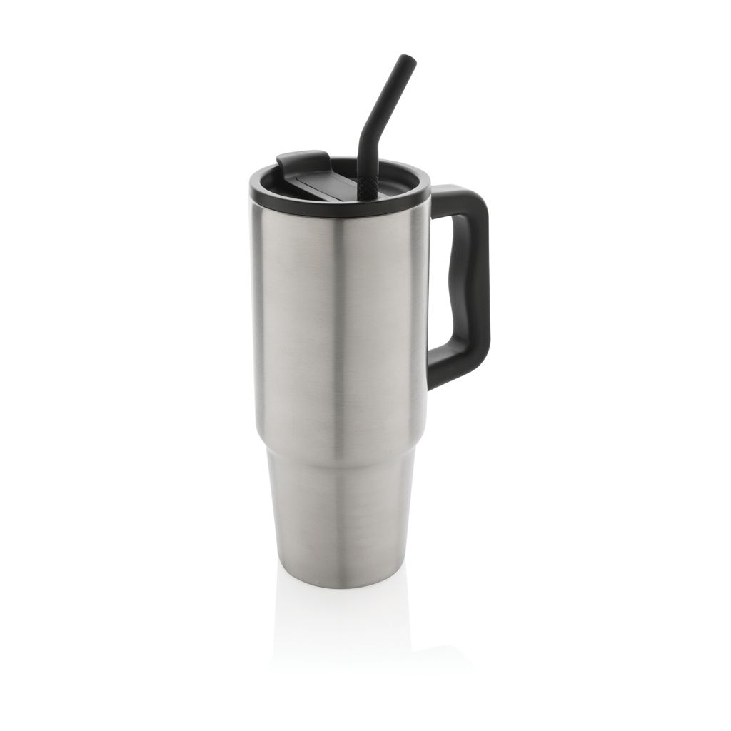 XDP437.30-02Embrace Deluxe Becher aus RCS recyceltem Edelstahl 900ml_ silber